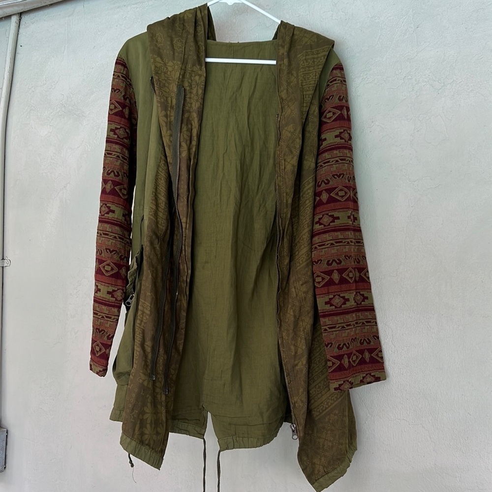 Olive Green Free People Jacket (medium)